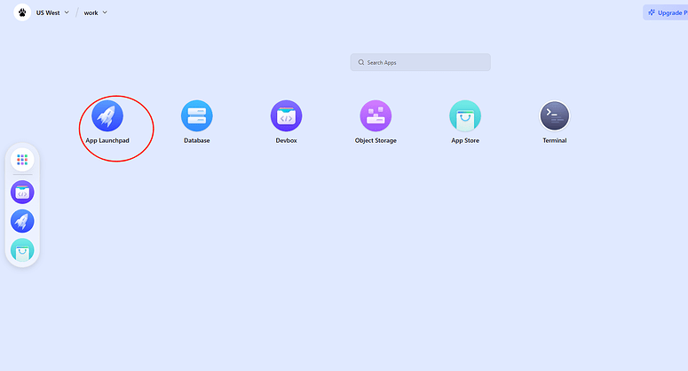 选择app